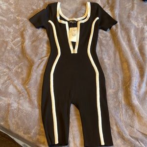 Black & white jumpsuit